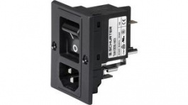 3-109-717, IEC Appliance Inlet C14 Panel Mount Straight 15A 250V, Schurter