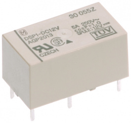DSP1A-L2-12V-R, PCB power relay 12 VDC 300 mW, Panasonic