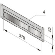 20118-391 Cable ducting panel, 3 HE