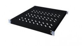 DN-97647, Fixed Shelf with Adjustable Rails for 19" Cabinets, 500mm, Black, DIGITUS