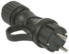 80052, Plug German - French Black F (CEE 7/4), FME Fanton