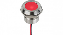 Q22Y5SXXR24E, LED Indicator Red 24 VDC, APEM