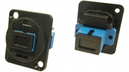 CP30215, Fiber Optic Connector in XLR Housing 2 x SC Simplex SM FT black, Cliff