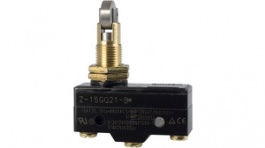 Z-15GQ21-B, Basic switch,Panel mount cross roller plunger, Omron