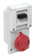 BK 16123 BK.., sockets, interlocked socket-outlets, CH 10x38 fuse carrier, 16A(A.C.)