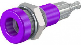 23.0110-26, Panel Mount Socket _4mm Violet 25A 30V Optalloy-Plated, Staubli (former Multi-Contact )
