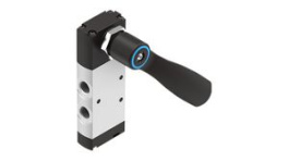 VHEF-HS-M52-M-G14, Manual Hand Lever Valve, Mechanical Spring Return, 5/2, -95kPa ... 1MPa, G1/4", Festo