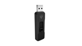 VP232G, USB Stick with Slide-In Connector, 32GB, USB 2.0, Black, V7