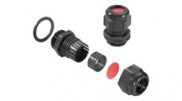 2017250000, Cable Gland, 11 ... 14mm, M20, Polyamide 6, Black, Weidmuller