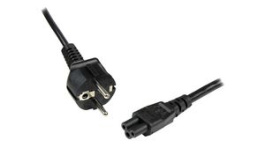 PXTNB3SEU2M, IEC Device Cable DE Type F (CEE 7/7) Plug - IEC 60320 C5 2m Black, StarTech.com
