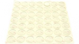 RND 455-00583, Rubber Feet&nbsp;&nbsp;diam. 20.5 mm x 20.5 mm Clear, RND Components