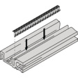 24576-028 Horizontal rail aluminium