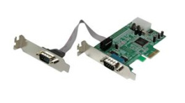 PEX2S553LP, Native PCI Express Serial Card with 16550 UART, 2x DB9, PCI-E x1, StarTech.com