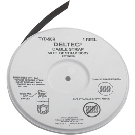 TYD-50R [15 шт], Endless cable tie black 15.2 m x12.7 mm PU=15 M, Thomas & Betts