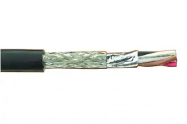 2820/4, Многожильные кабели 16AWG 4C BRD SHLD 100 FT SPOOL WHITE, Alpha Wire
