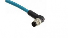 120108-8539, Sensor Cable M12 Plug-Pigtail 5m 1.5A 4 Poles, Molex