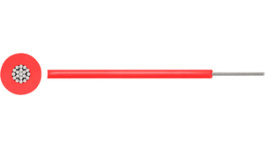 RND 475-00504 [100 м], Stranded wire, 1.50 mm\x1a, red Tinned copper Silicone, RND Cable