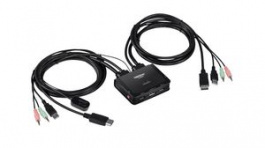 TK-220DPI, 2-Port KVM Switch DisplayPort 1.2 USB-A, Trendnet