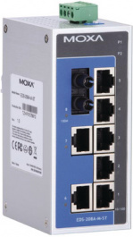 EDS-208A-M-ST, Switch 7x 10/100 1x 100FX ST/MM -, Moxa