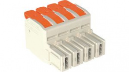 832-1102, Socket Plug, Lever, 10.16mm, 16mm\x1a, 2Poles, Wago