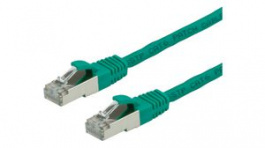 21.99.1263, CAT6 Shielded Patch Cable, RJ45, S/FTP, 5m, Green, Value