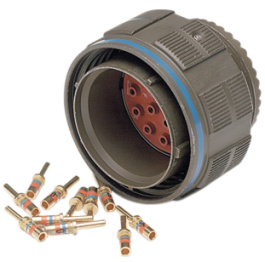 D38999/26WD19PN, Разъем: круглый; D38999 серия III; вилка; "папа"; PIN:19; обжим, Amphenol