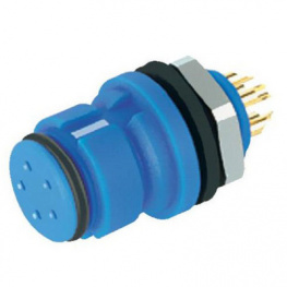 99 9216 060 05, Panel mount socket 5-pole blue Poles 5 2 A 63 VAC/VDC, Binder