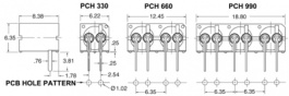 PCH 660, LED holder black 3 mm 5 mm, VCC (VISUAL COMMUNICATIONS COMPANY)