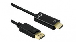 11045995, Video Cable, DisplayPort Plug - HDMI Plug, 3840 x 2160, 1m, Roline
