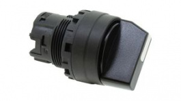 YW1S-3, Selector Switch Actuator, 3 Positions, Plastic, Black, Latching Function, IDEC