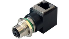 PXMBNI12RAF08XRJM16, Адаптер; гнездо RJ45,М12 "мама"; код X-ProfiNET; PIN: 8, Bulgin