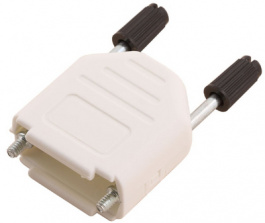 DPPK37-W-K, D-Sub plastic hood 37P, -