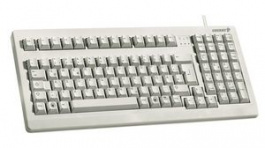 G80-1800LPCEU-0, 19^ Keyboard, MX Black, Linear, EU US English with €/QWERTY, USB/PS/2, Light Gre, Cherry