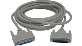 RND 765-00035, D-Sub Cable 25-Pin Male-Female 5 m Grey, RND Connect