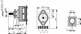 CBS1-1X16B, Rotary SwitchP16Pos, Elektro Bau Elemente (EBE Group)