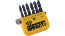 T4512, Bit set, 6 p. 25 mm, C.K Tools (Carl Kammerling brand)