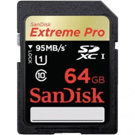 SDSDXPA-064G-X46, Extreme Pro SDXC card 64 GB, Sandisk