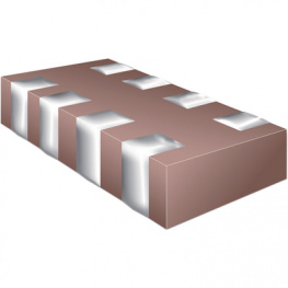 CA064C470J5GACTU, 4 Capacitor array SMD 0612 47 pF 50 VDC, Kemet