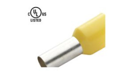 RND 465-00570 [100 шт], Bootlace ferrule 1 mm2 yellow 18 mm pack of 100 pieces, RND Connect