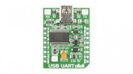 MIKROE-1203, USB UART Serial Interface Click Development Board 5V, MikroElektronika