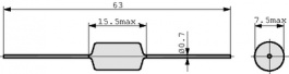 XHBCC-221K, Индуктор, аксиальные выводы 0.22 mH 1.12 A, FASTRON