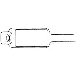 PLM2S-C [100 шт], Cable Ties with Marking Tags 22.1 x 11.1 mm PU=100 ST, Panduit