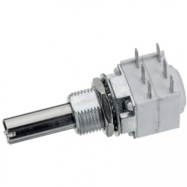 P11S2V0FLSY00103KL, Potentiometer 2x 10 kOhm log +- 10 %, Vishay