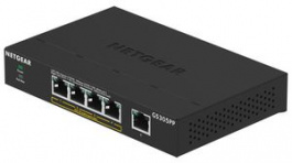 GS305PP-100PES, 5-Port SOHO Gigabit Switch 4x PoE, Unmanaged, NETGEAR