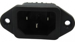 RND 465-00783, Inlet C14 Screw Mounting/Panel Mount Straight 10 A 250 VAC, RND Connect