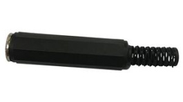 RND 205-01318, Extension Jack, Socket, 6.35 mm, 2 Poles, Black, Mono, RND Connect