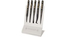 5-180, ESD Plastic Tweezers Set, 5pcs, Fine/Very Fine/Flat/Curved, Bernstein