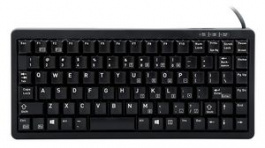 G84-4100LCMEU-2, Compact Keyboard, ML, EU US English with €/QWERTY, USB/PS/2, Black, Cherry