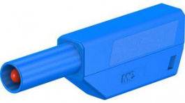 22.2657-23, Stackable Banana Plug \x1a4mm Blue 32A 1kV Nickel-Plated, Staubli (former Multi-Contact )