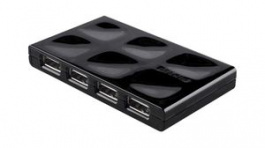 F5U701CWBLK, USB Hub, USB 2.0, 7x USB A Socket - Mains AC Cable, BELKIN